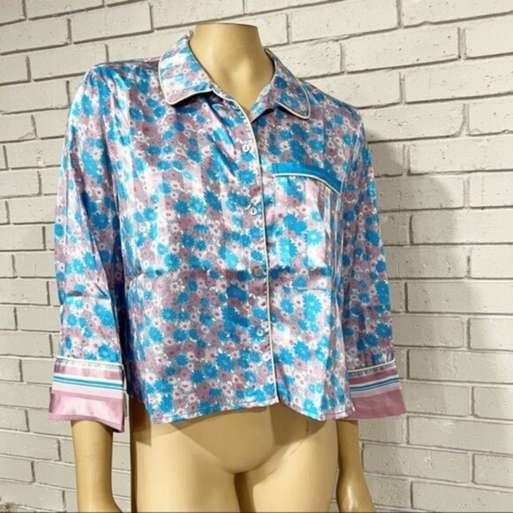 Free‎ People Women's Pillow Talk Satin Short Pajamas - Size Large - Picture 6 of 12